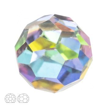 Preciosa MC glue-on round stone 8mm Crystal Vitrail Medium