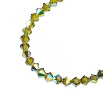 Preciosa MC bead Rondelle 3mm Olivine AB