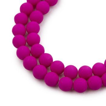 České stláčané koráliky Estrela NEON 8 mm fialové