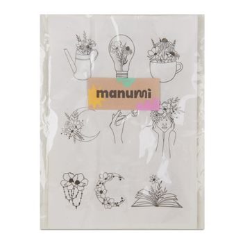 Manumi water-soluble embroidery base with plant and animal motifs