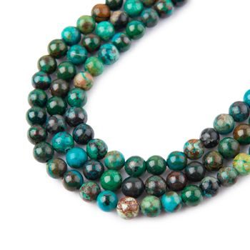 Chrysocolla beads 4mm
