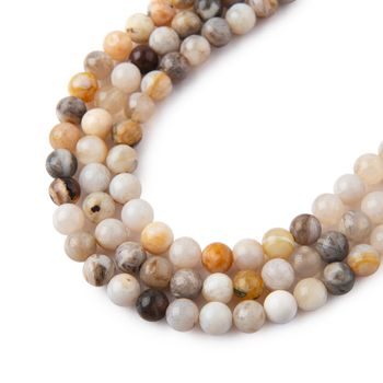 Bamboo Leaf Agate beads 4mm