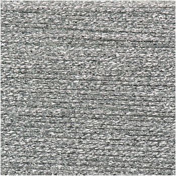 Fancy Ricorumi Lamé crochet yarn shade 001 in silver