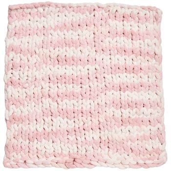 Rico design crochet yarn Chenillove Super Big Print shade 001 cream