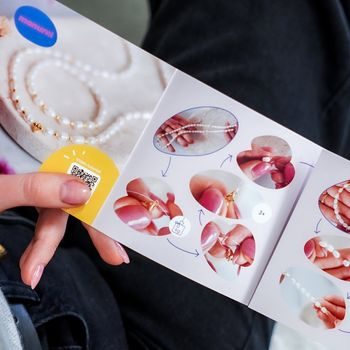 Manumi creative kit for making a set of necklace and bracelet from freshwater pearls