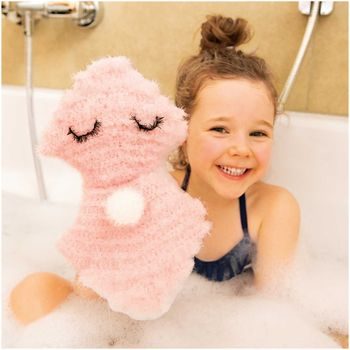 Rico design háčkovacia bambulková priadza POMPON Print ružovo-biela