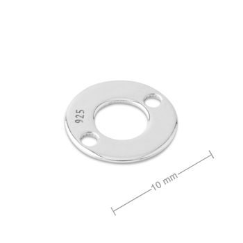 Silver connector ring 10mm No.767