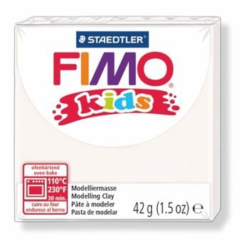 FIMO Kids 42g (8030-0) albă