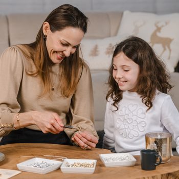 Manumi kreativní sada na dekorování vánočních ozdob stříbrná