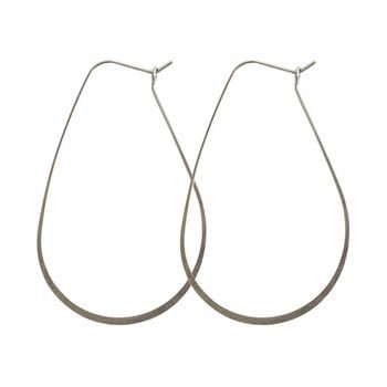 Nunn Design earwire teardrops 56x38mm silver-plated