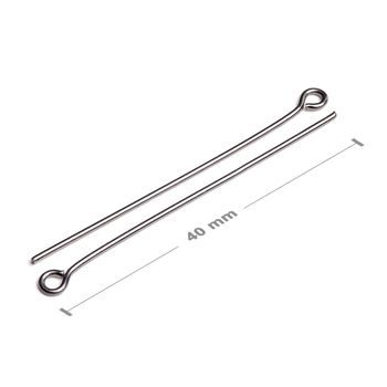 Stainless steel 316L eyepins 40x0.7mm