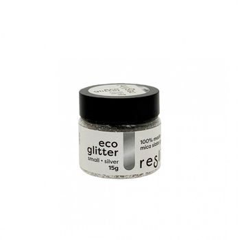 Reslin eco glitry do ekologické pryskyřice 15 g vel. S v barvě stříbra