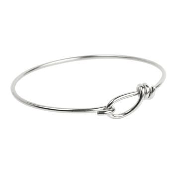 TierraCast bracelet with a hook silver