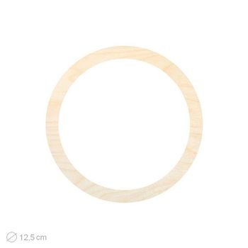 Dřevěný výřez pro Macramé kruh 12,5 cm