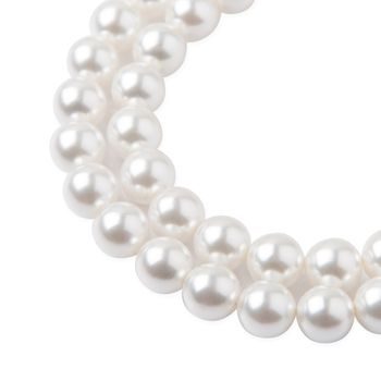 Glass pearls 8mm white