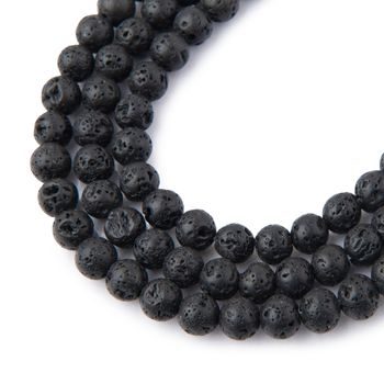 Lava Stone beads 6mm