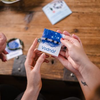 Manumi kreativní sada na výrobu náramku z minerálů se znamením zvěrokruhu Ryby