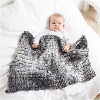 Rico design háčkovacia bambulková priadza POMPON Print ružovo-biela