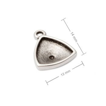 Manumi pendant with a setting for SWAROVSKI 4799 9,2x9,4 silver-plated