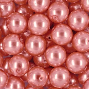 Voskové perle 14mm růžové