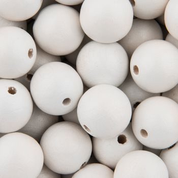 Wooden beads round 4mm natural