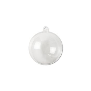 Ornament decorativ transparent glob 6cm