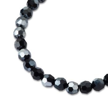 Preciosa MC Round bead 6mm Jet Hematite č.250