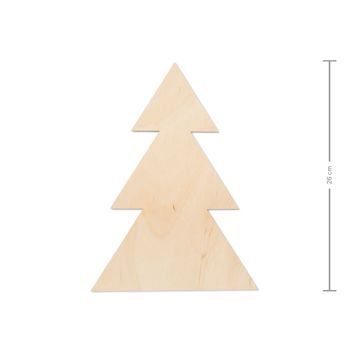 Decupaj din lemn pom de Crăciun plin 26cm