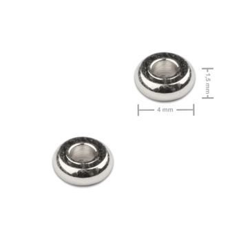 Distanční kroužek z chirurgické oceli placička 4 x 1,5 mm