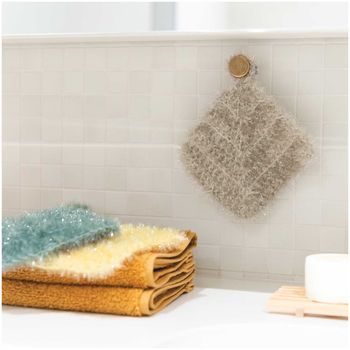 Rico design háčkovacia bambulková priadza POMPON Print ružovo-biela