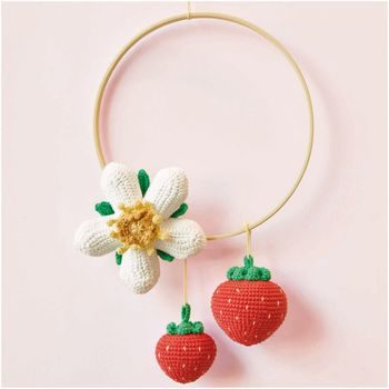 Manumi macramé cord 5mm pink mix