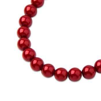 Preciosa guľatá perla MAXIMA 8mm Pearl Effect Red