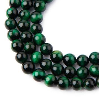 Green Tiger Eye AA beads 8mm