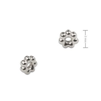 Distanční kroužek z chirurgické oceli květina 3 mm