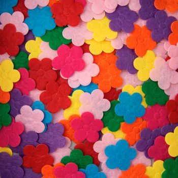 Floricele decorative din pâslă 20buc colorate