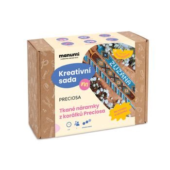 Manumi kreativní sada na výrobu tkaných náramků z korálků Preciosa