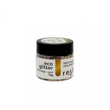Reslin eco glitry do ekologické pryskyřice 15 g vel. XL v barvě zlata