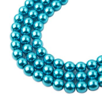 Glass pearls 6mm turquiose