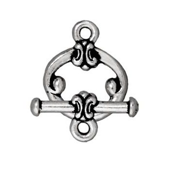 TierraCast toggle clasp Classic antique silver