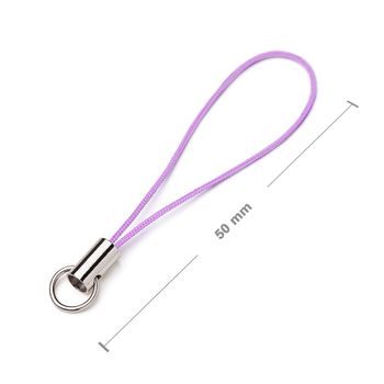 Cell phone cord light purple