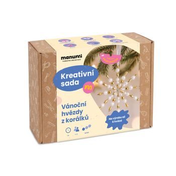 Manumi kreativní sada na výrobu vánočních hvězd z korálků