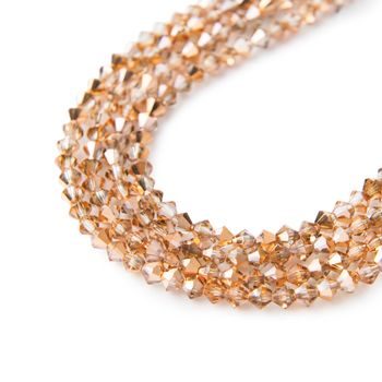 Manumi české cínové perličky 4 mm Crystal Celsian half