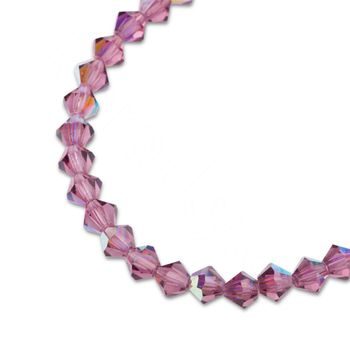 Preciosa MC bead Rondelle 4mm Amethyst AB