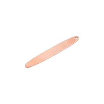 Copper cutout narrow oval 46x6mm