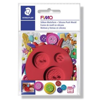 FIMO silicone push mould Button