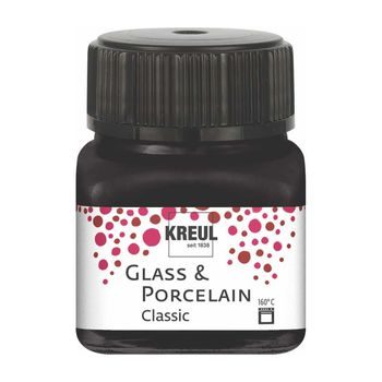 Farba na sklo a porcelán KREUL classic 20ml čierna