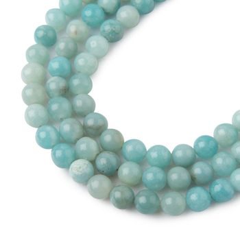 Blue Amazonite beads 6mm