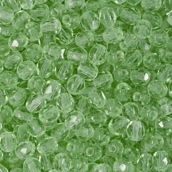 Manumi české broušené korálky 4 mm Peridot