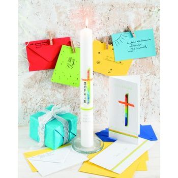 Rico design set of wax pens for painting on candles 6 pcs floral pastel colors