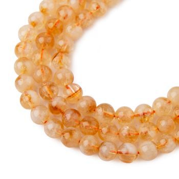 Brazilian Citrine A beads 6mm